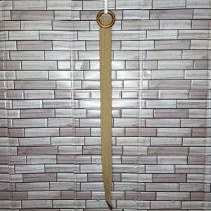 New Jessica Simpson Tan Belt Women Size S 4-6 Brown Leather Trim‎ Pants or Jeans